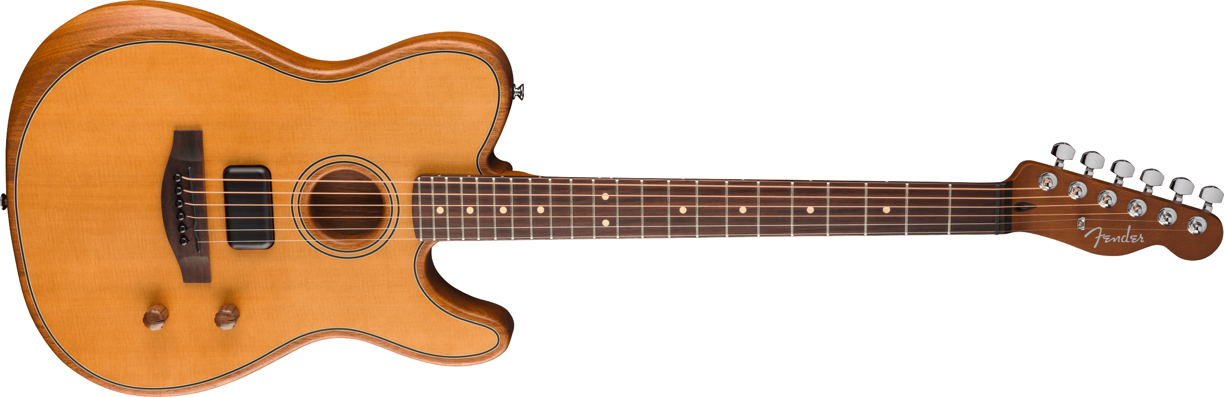 Fender Acoustasonic Standard Telecaster Electric Guitar - Aged Natural