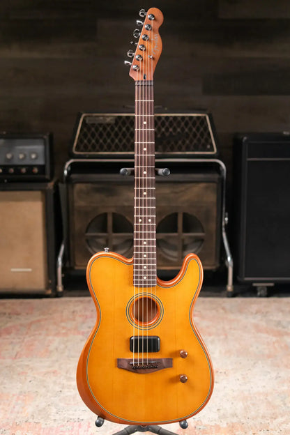 Fender Acoustasonic Standard Telecaster Electric Guitar - Aged Natural