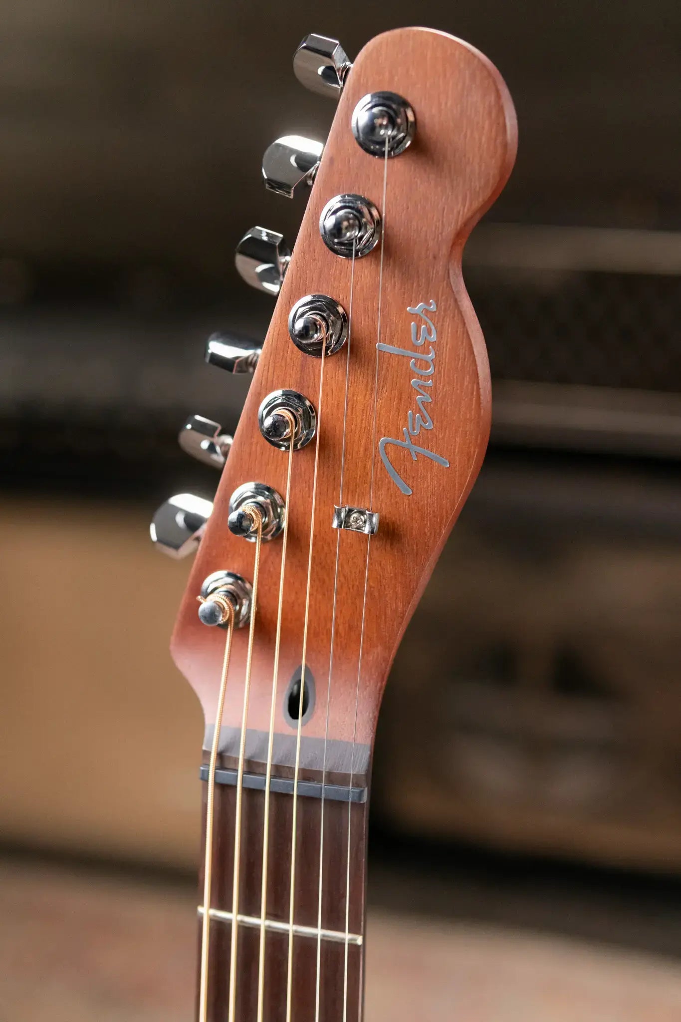 Fender Acoustasonic Standard Telecaster Electric Guitar - Aged Natural