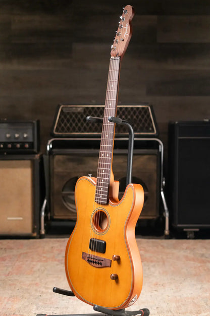 Fender Acoustasonic Standard Telecaster Electric Guitar - Aged Natural
