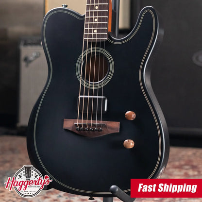 Fender Acoustasonic Standard Telecaster Electric Guitar - Black