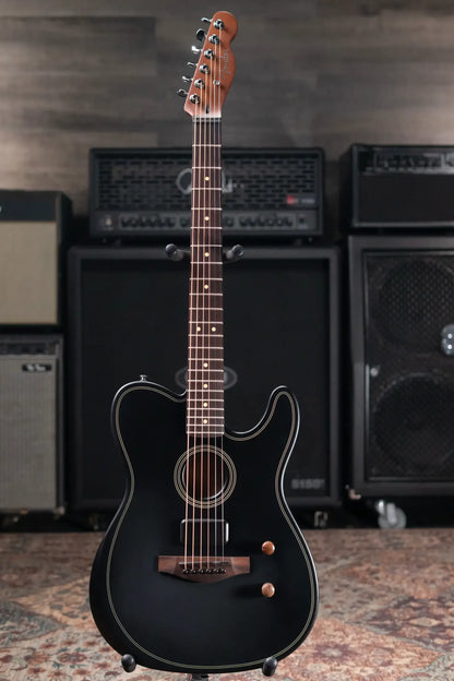 Fender Acoustasonic Standard Telecaster Electric Guitar - Black