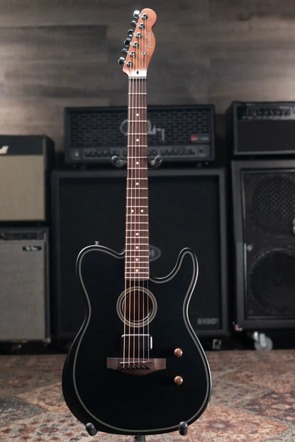 Fender Acoustasonic Standard Telecaster Electric Guitar - Black