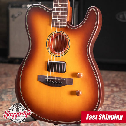 Fender Acoustasonic Standard Telecaster Electric Guitar - Honey Burst