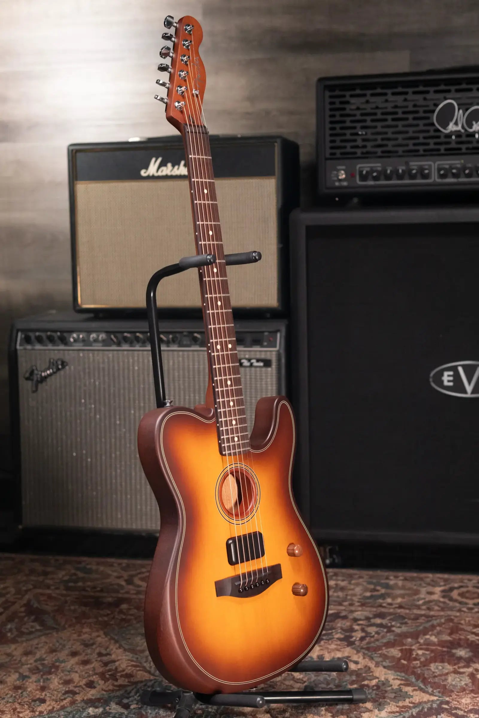 Fender Acoustasonic Standard Telecaster Electric Guitar - Honey Burst