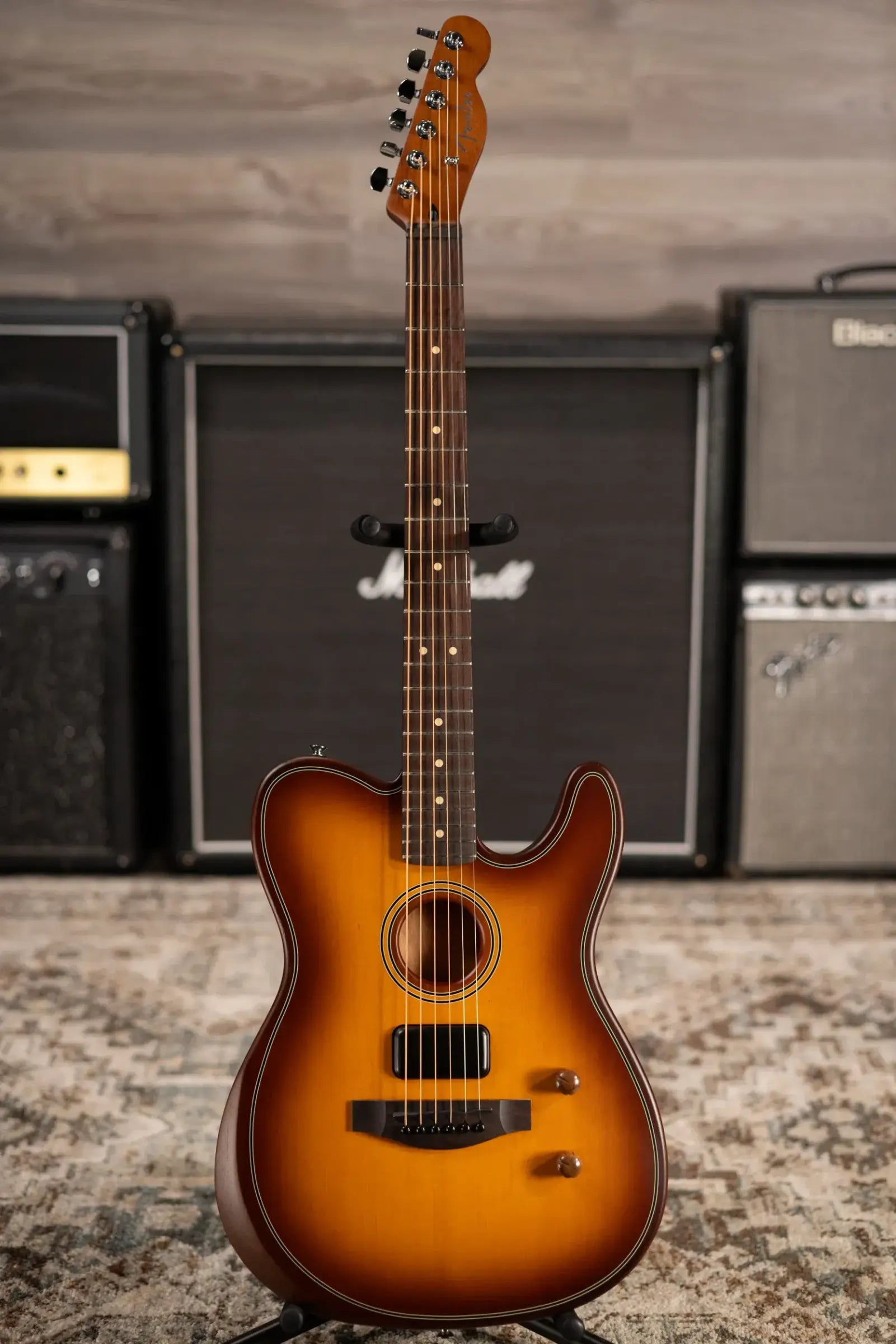 Fender Acoustasonic Standard Telecaster Electric Guitar - Honey Burst