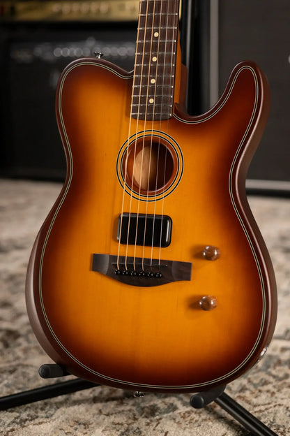 Fender Acoustasonic Standard Telecaster Electric Guitar - Honey Burst