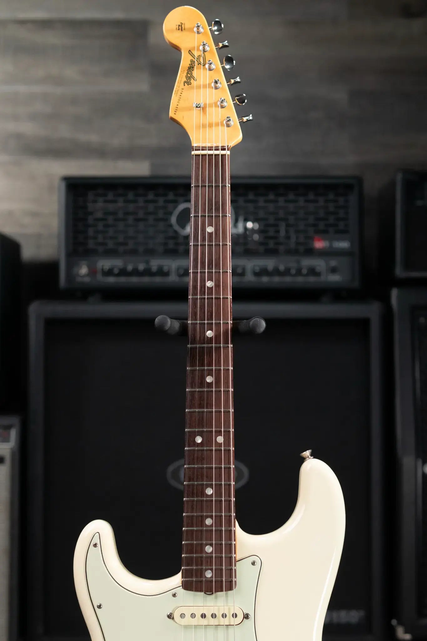 Fender American Original '60s Stratocaster Left-Handed Electric Guitar - Olympic White with Hardshell Case - Used