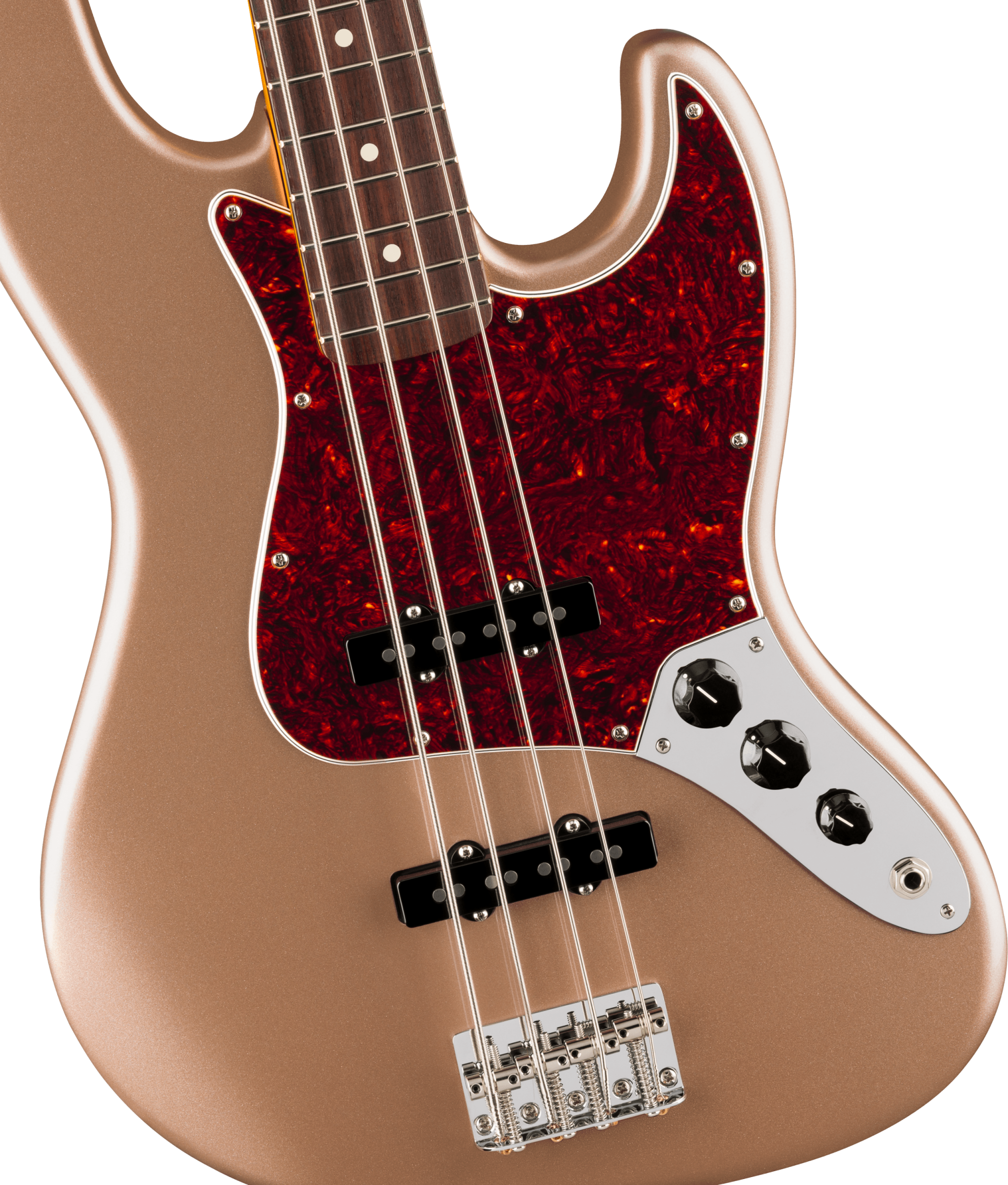 Fender American Professional Classic Jazz Bass - Faded Firemist Gold with Gig Bag