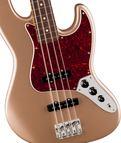 Fender American Professional Classic Jazz Bass - Faded Firemist Gold with Gig Bag