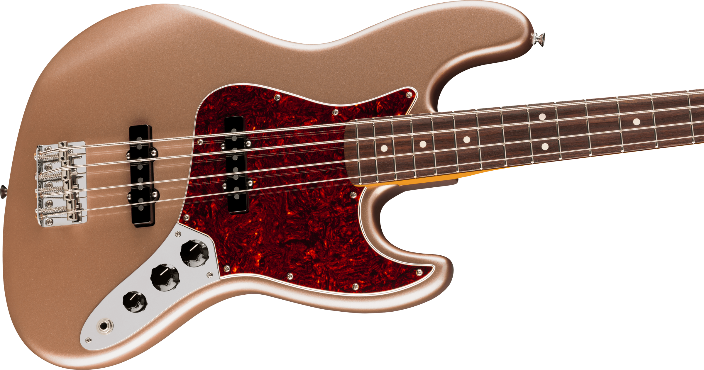 Fender American Professional Classic Jazz Bass - Faded Firemist Gold with Gig Bag