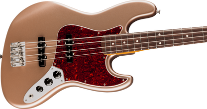 Fender American Professional Classic Jazz Bass - Faded Firemist Gold with Gig Bag