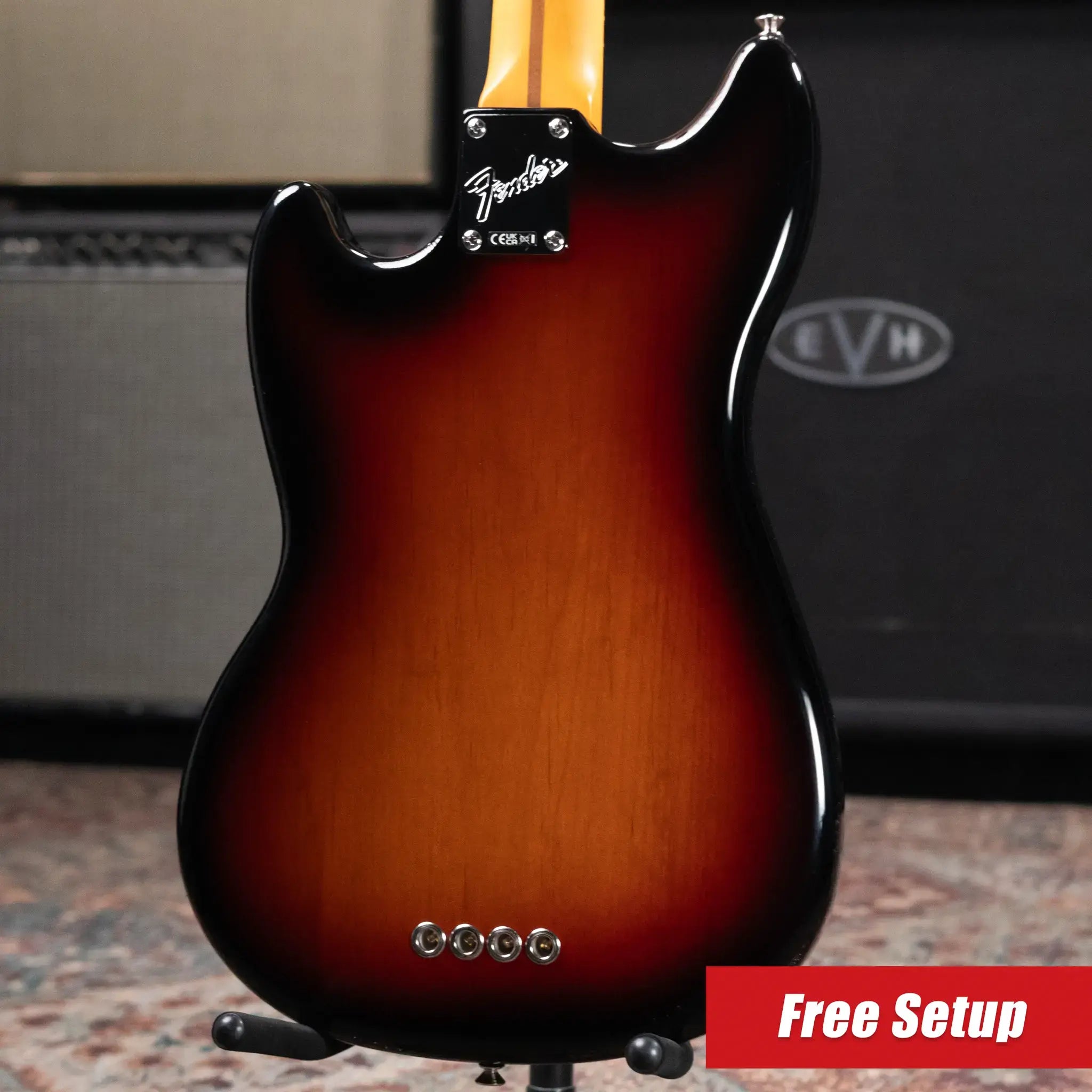 Fender American Professional Classic Mustang Bass - 3-Color Sunburst with Gig Bag