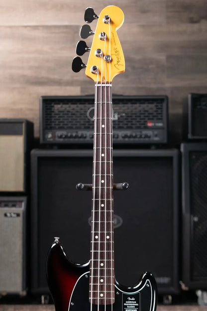 Fender American Professional Classic Mustang Bass - 3-Color Sunburst with Gig Bag