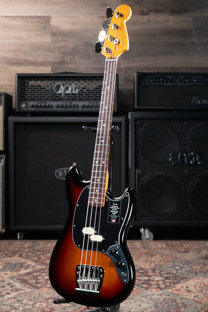 Fender American Professional Classic Mustang Bass - 3-Color Sunburst with Gig Bag