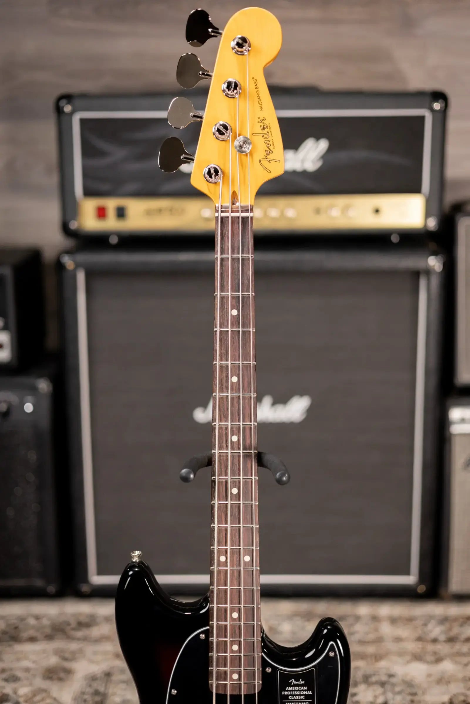 Fender American Professional Classic Mustang Bass - 3-Color Sunburst with Gig Bag