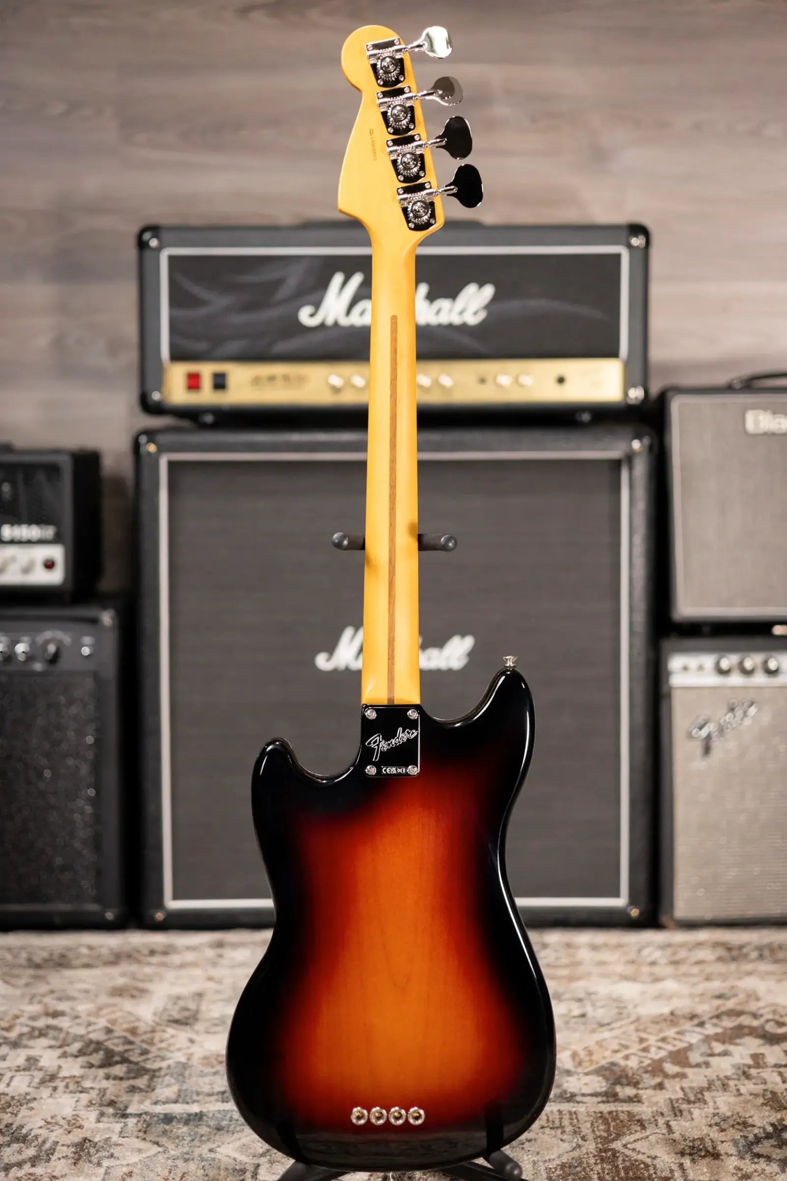 Fender American Professional Classic Mustang Bass - 3-Color Sunburst with Gig Bag