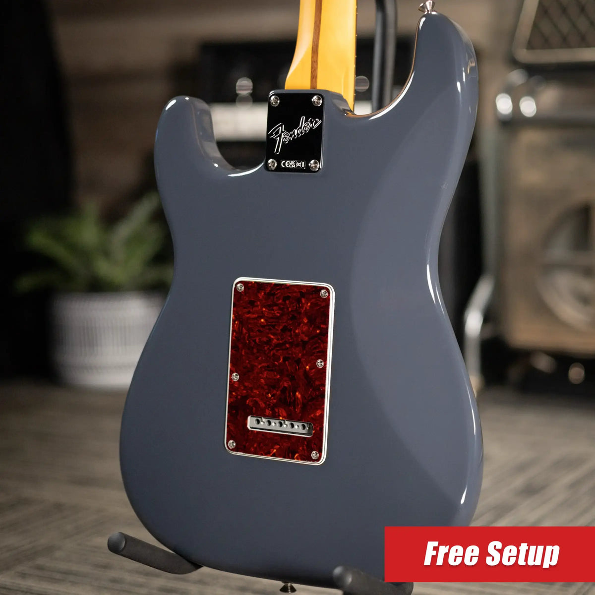 Fender American Professional Classic Stratocaster Electric Guitar - Faded Black with Gig Bag - Demo