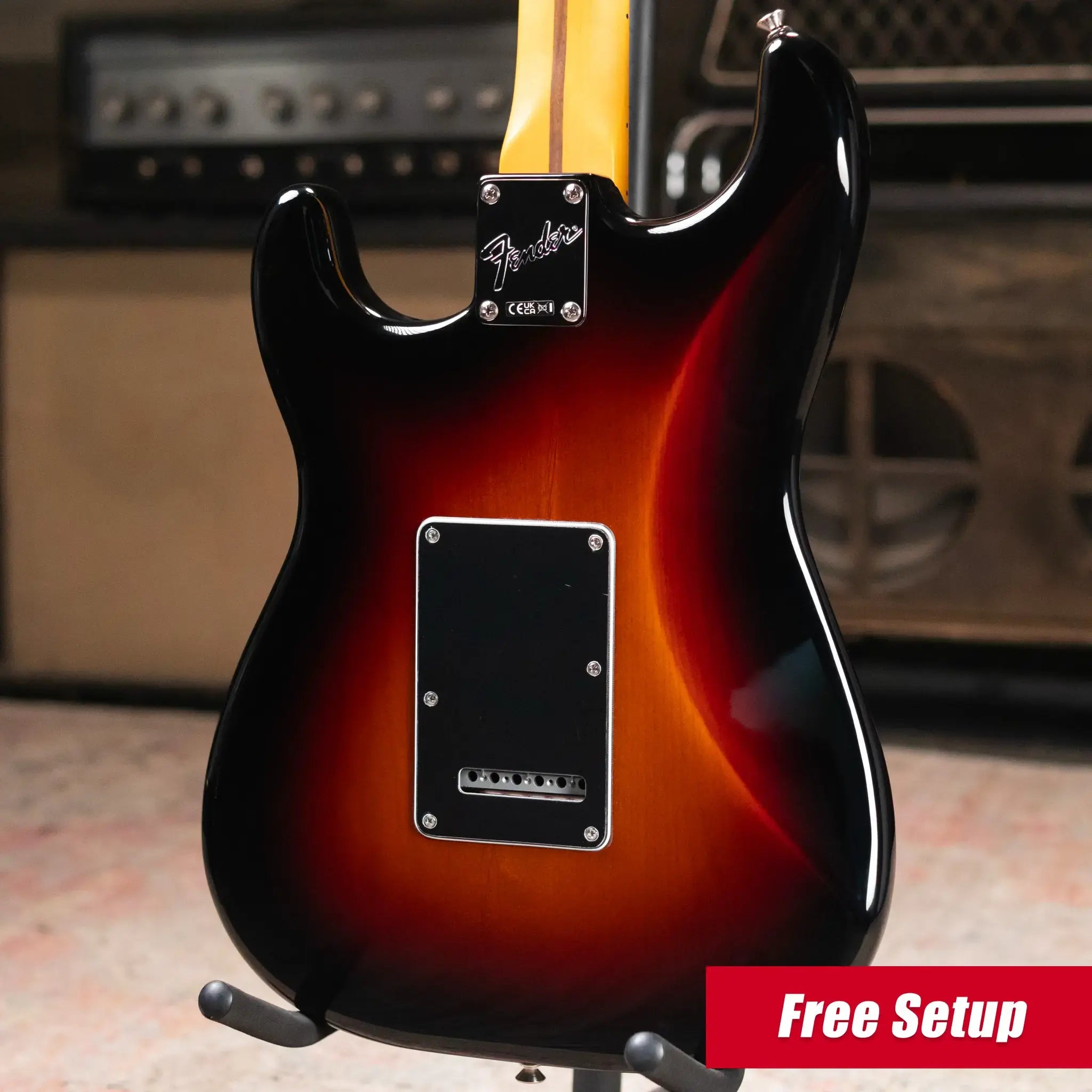 Fender American Professional Classic Stratocaster HSS Electric Guitar - 3-Color Sunburst with Gig Bag