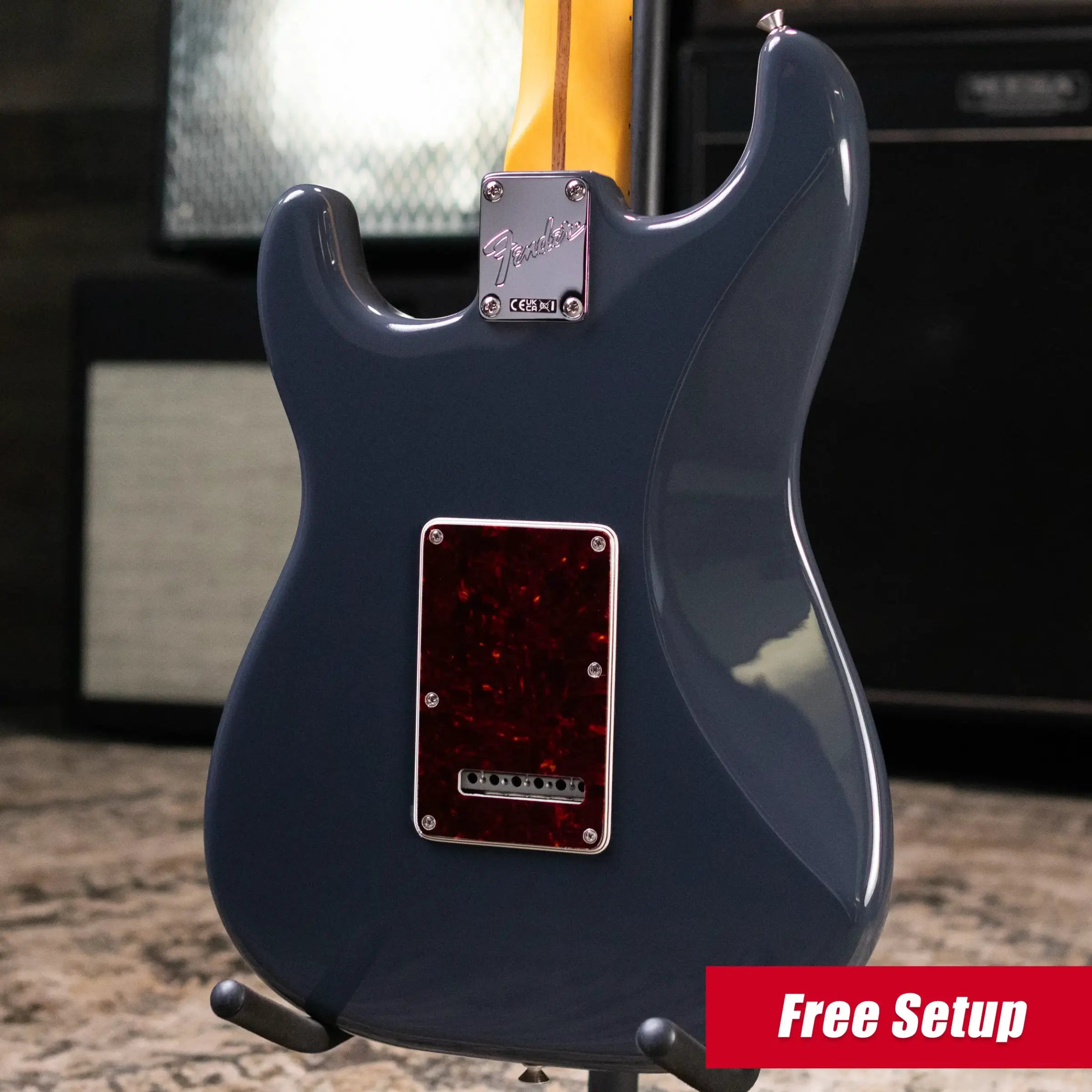 Fender American Professional Classic Stratocaster HSS Electric Guitar - Faded Black with Gig Bag