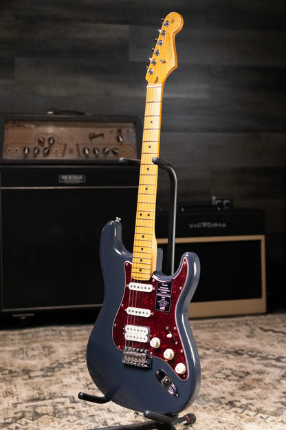 Fender American Professional Classic Stratocaster HSS Electric Guitar - Faded Black with Gig Bag