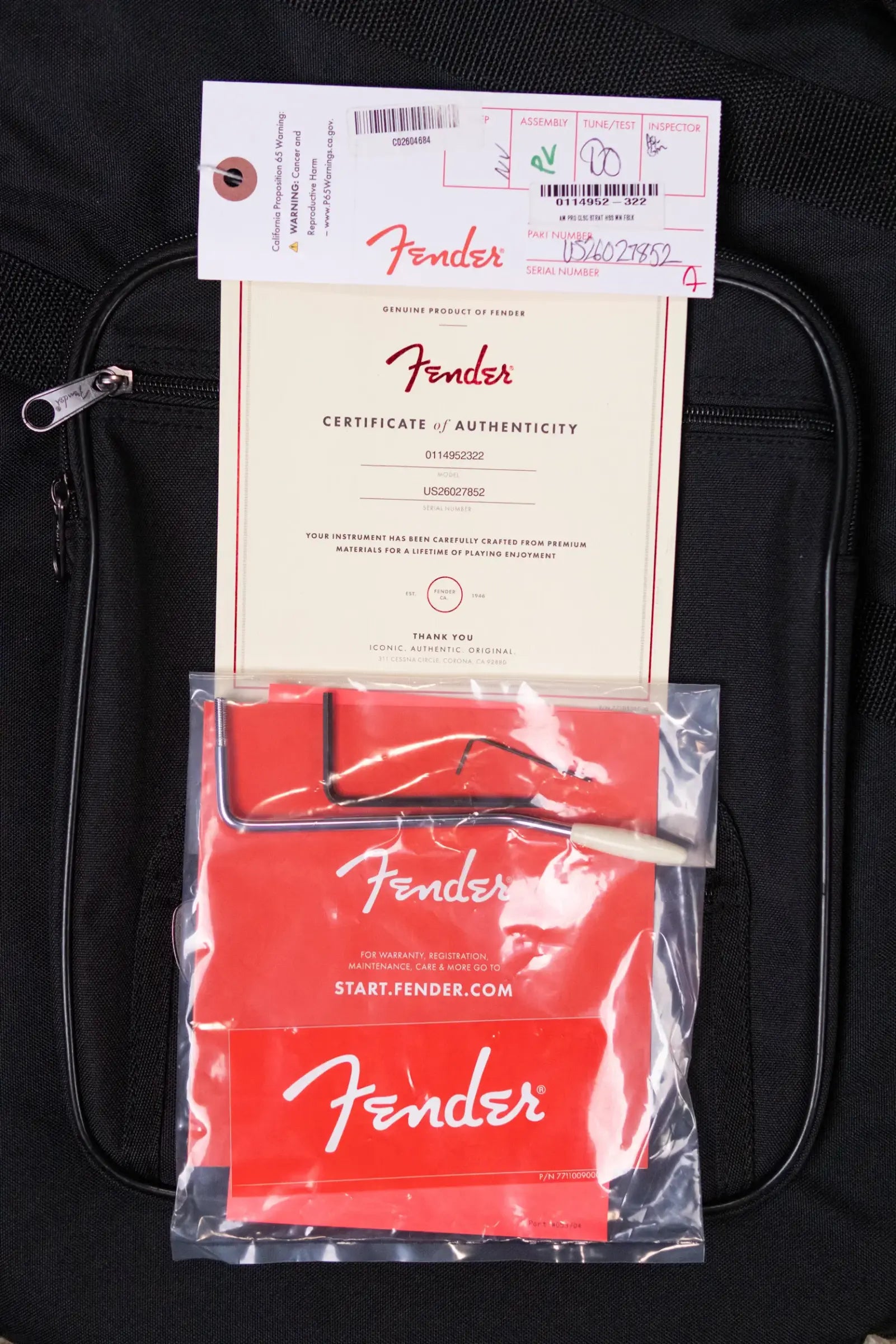 Fender American Professional Classic Stratocaster HSS Electric Guitar - Faded Black with Gig Bag