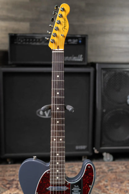 Fender American Professional Classic Telecaster Electric Guitar - Faded Black with Gig Bag