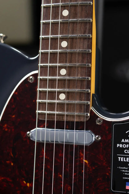 Fender American Professional Classic Telecaster Electric Guitar - Faded Black with Gig Bag