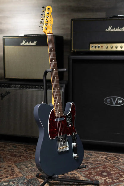 Fender American Professional Classic Telecaster Electric Guitar - Faded Black with Gig Bag