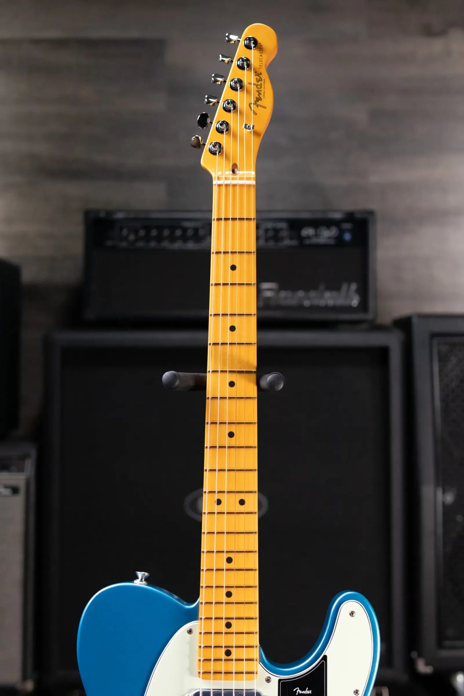 Fender American Professional Classic Telecaster Electric Guitar - Faded Lake Placid Blue with Gig Bag