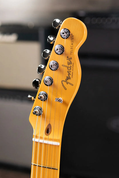 Fender American Professional Classic Telecaster Electric Guitar - Faded Lake Placid Blue with Gig Bag