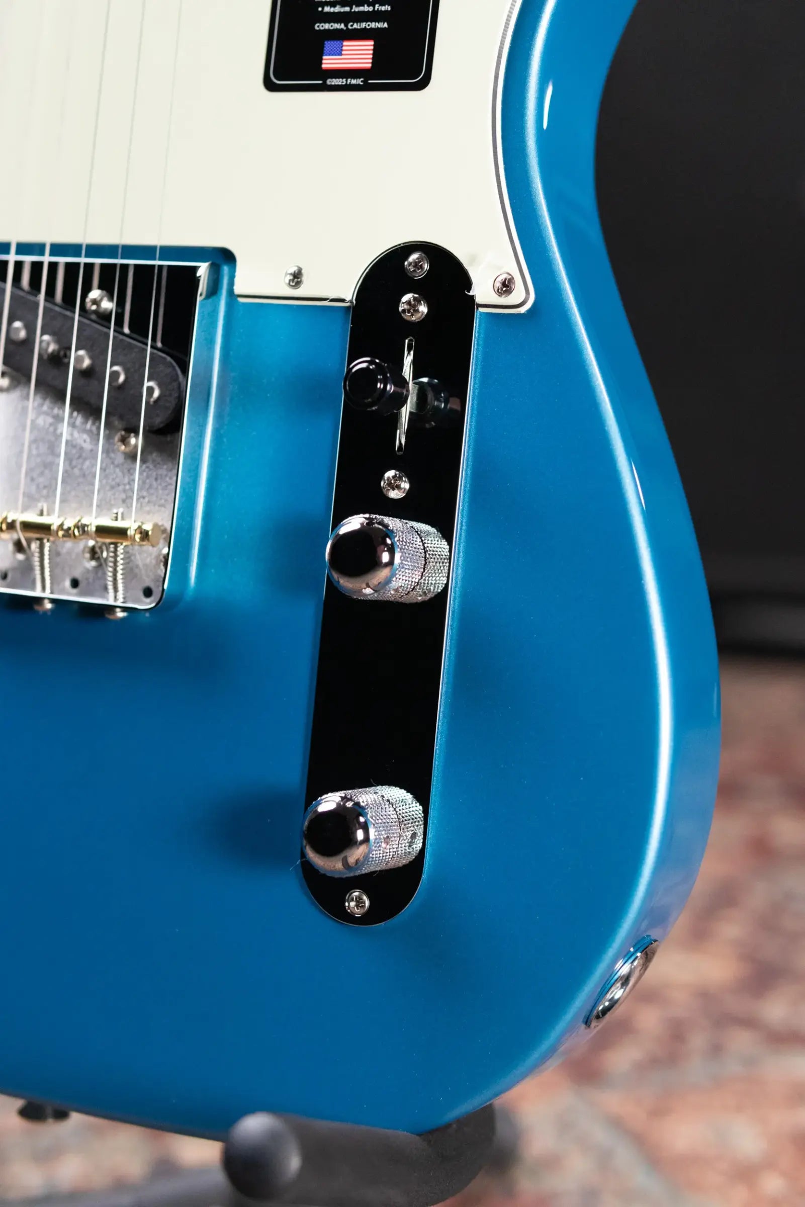 Fender American Professional Classic Telecaster Electric Guitar - Faded Lake Placid Blue with Gig Bag