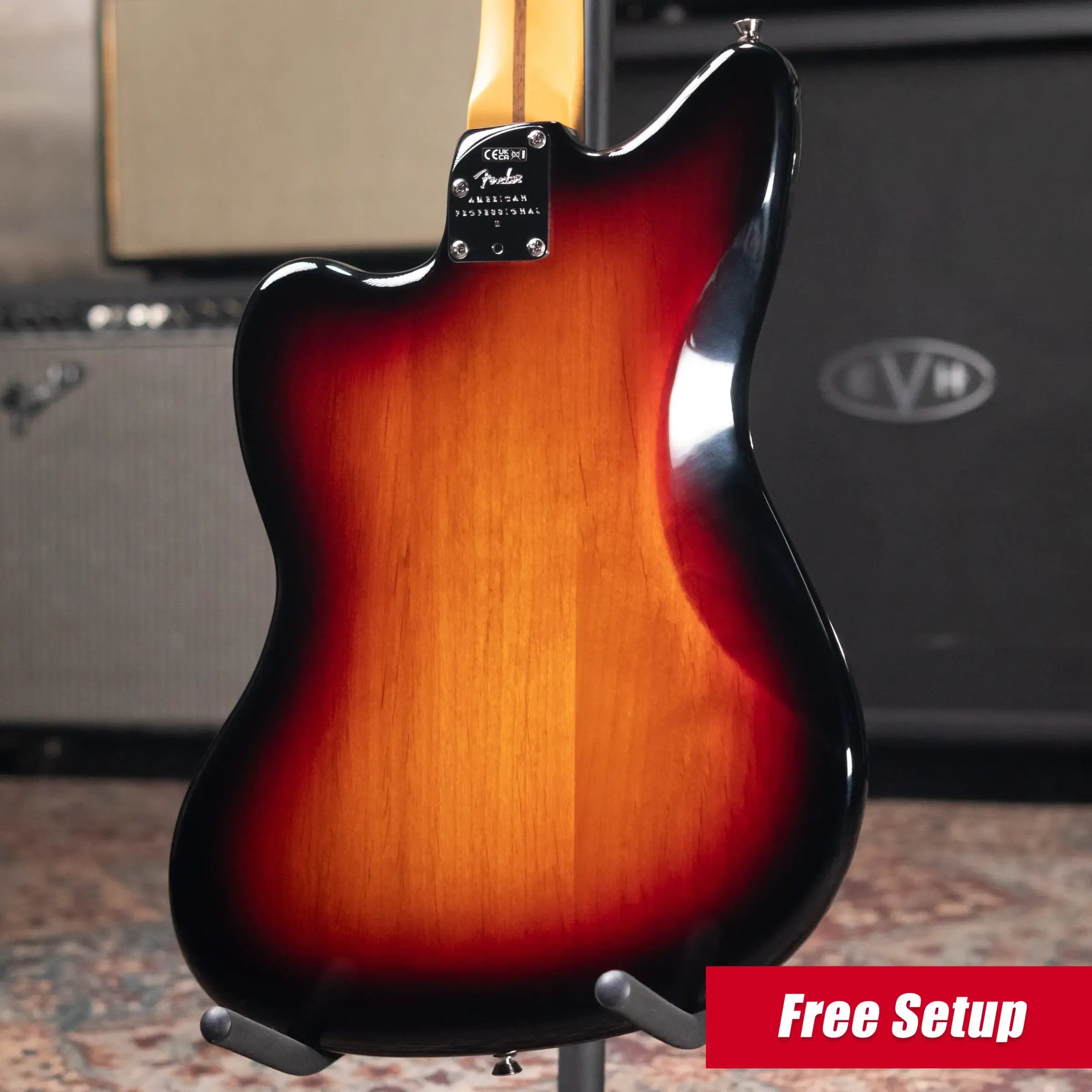Fender American Professional II Jazzmaster Electric Guitar - 3-Color Sunburst with Hardshell Case