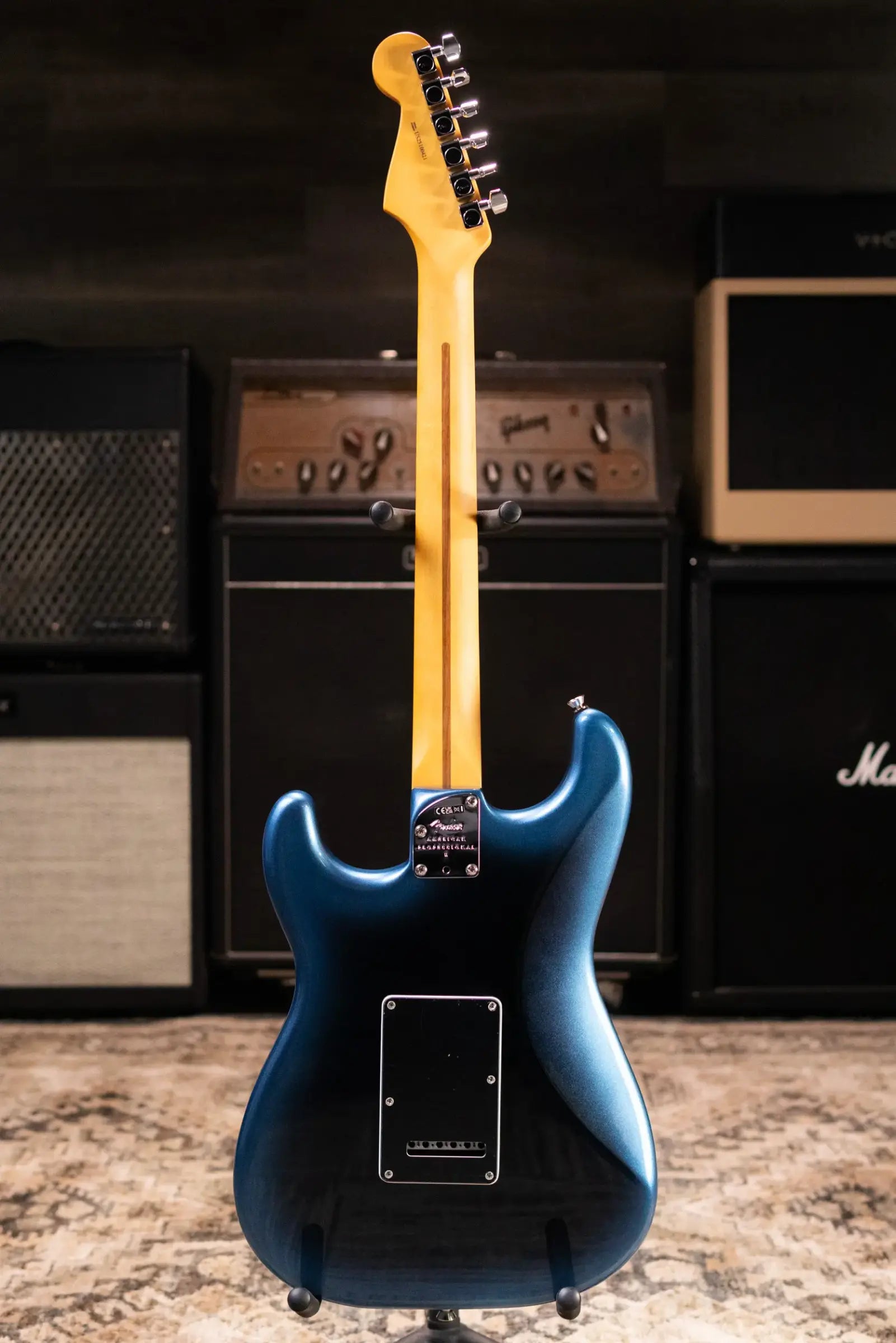 Fender American Professional II Stratocaster Electric Guitar - Dark Night with Hardshell Case