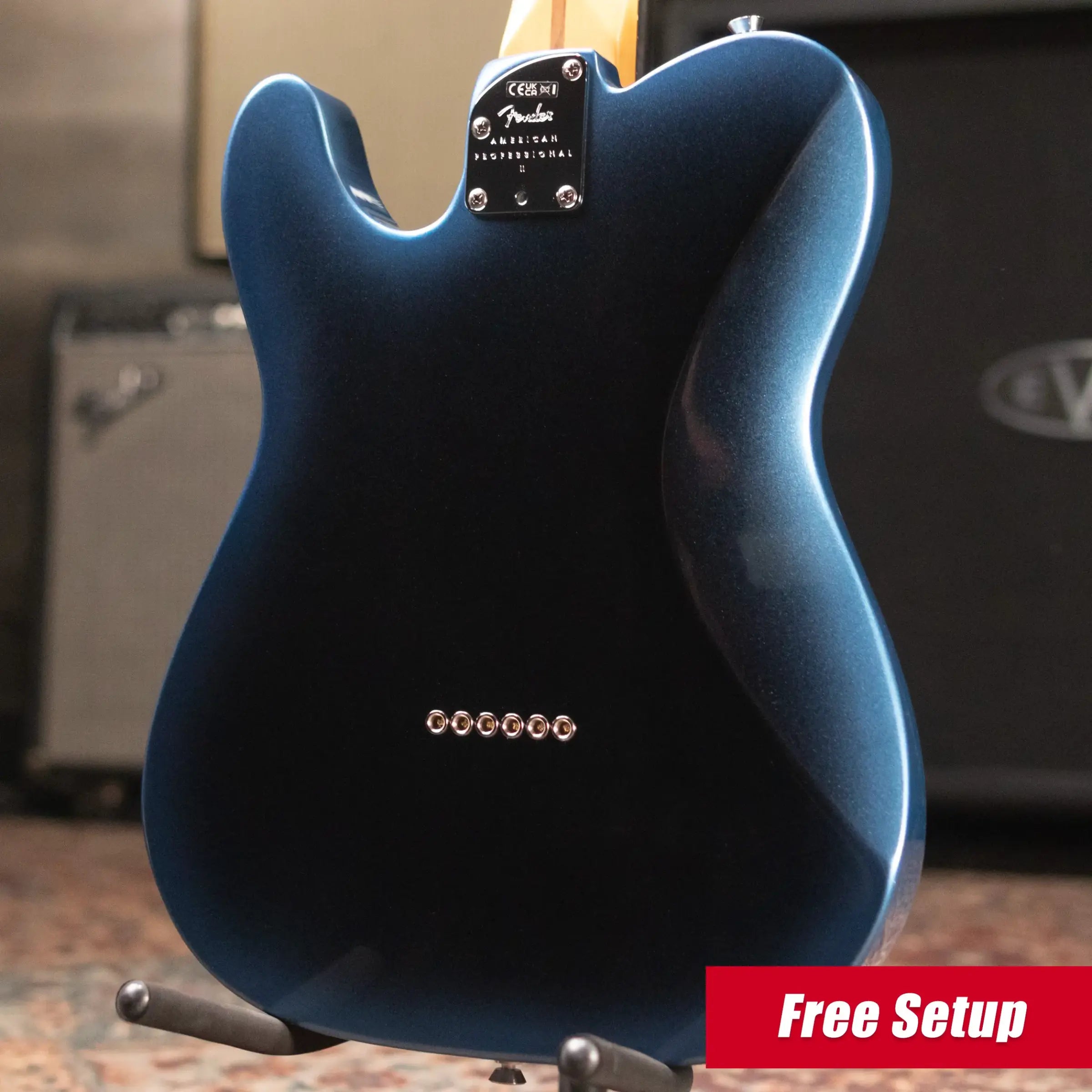 Fender American Professional II Telecaster Deluxe Electric Guitar - Dark Night with Hardshell Case