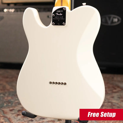 Fender American Professional II Telecaster Deluxe Electric Guitar - Olympic White with Hardshell Case
