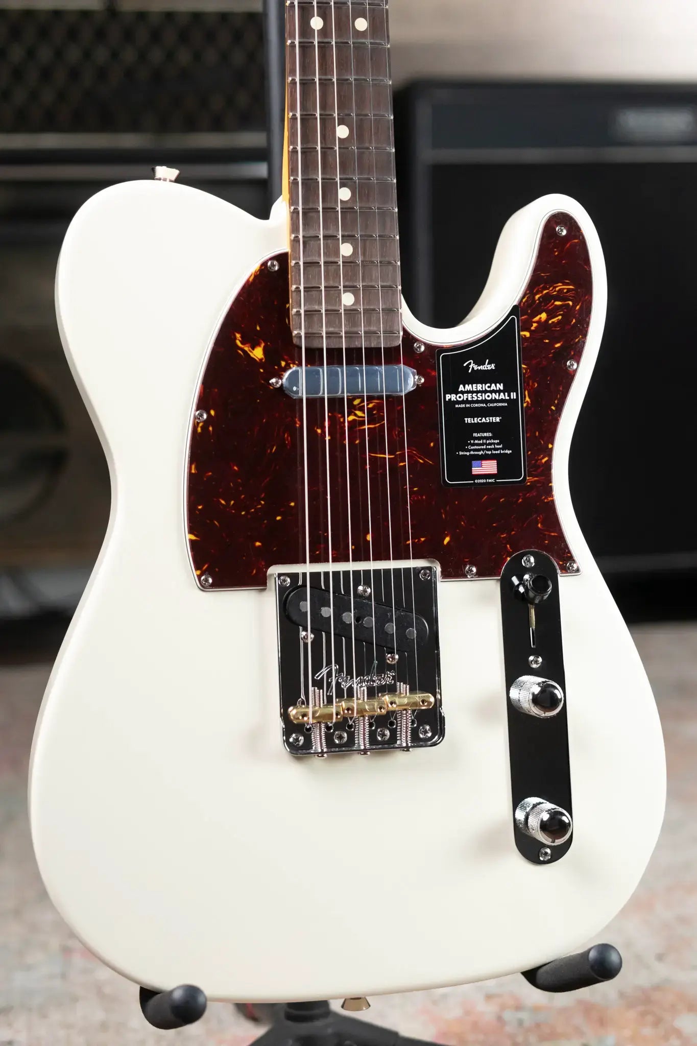 Fender American Professional II Telecaster Electric Guitar - Olympic White with Hardshell Case