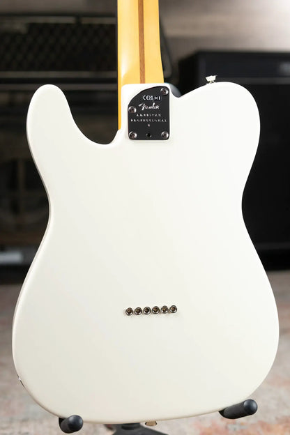 Fender American Professional II Telecaster Electric Guitar - Olympic White with Hardshell Case