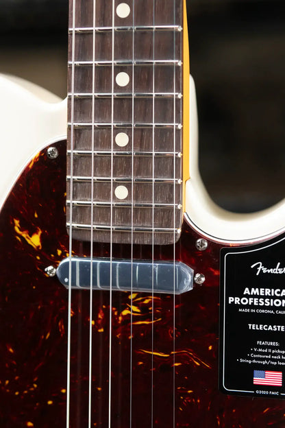 Fender American Professional II Telecaster Electric Guitar - Olympic White with Hardshell Case