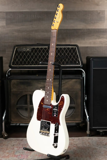 Fender American Professional II Telecaster Electric Guitar - Olympic White with Hardshell Case