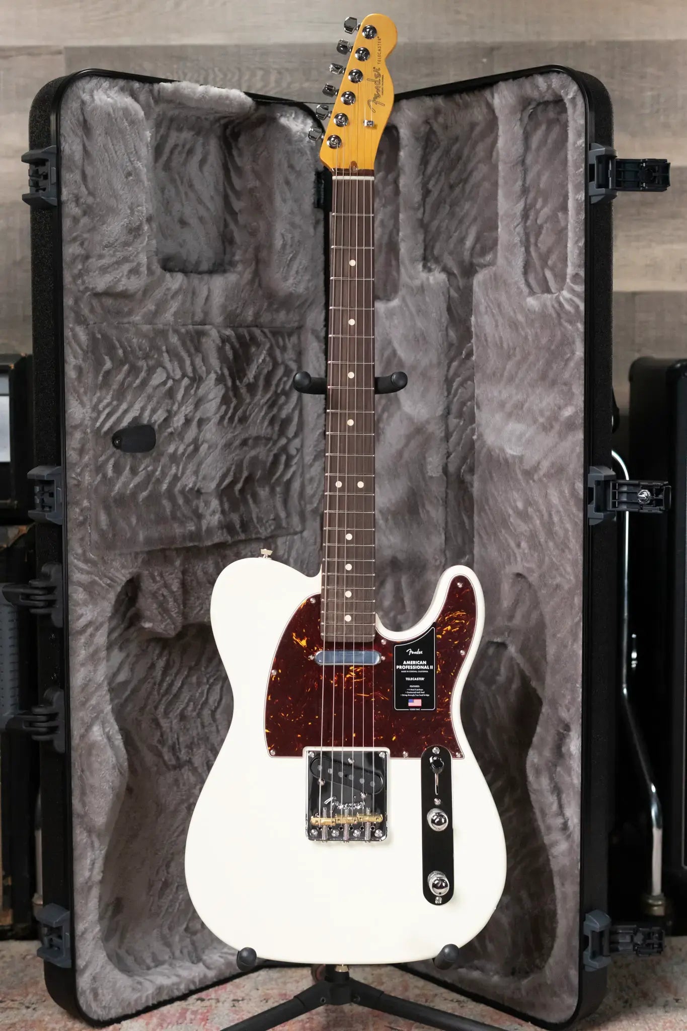 Fender American Professional II Telecaster Electric Guitar - Olympic White with Hardshell Case