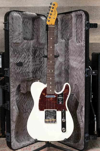 Fender American Professional II Telecaster Electric Guitar - Olympic White with Hardshell Case