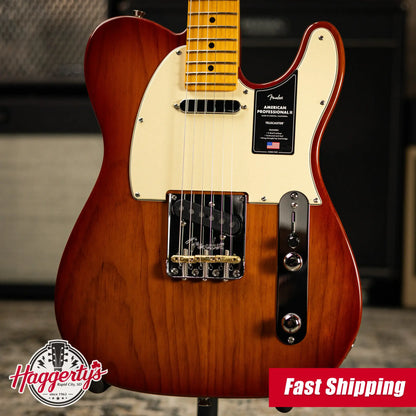 Fender American Professional II Telecaster Electric Guitar - Sienna Sunburst with Hardshell Case