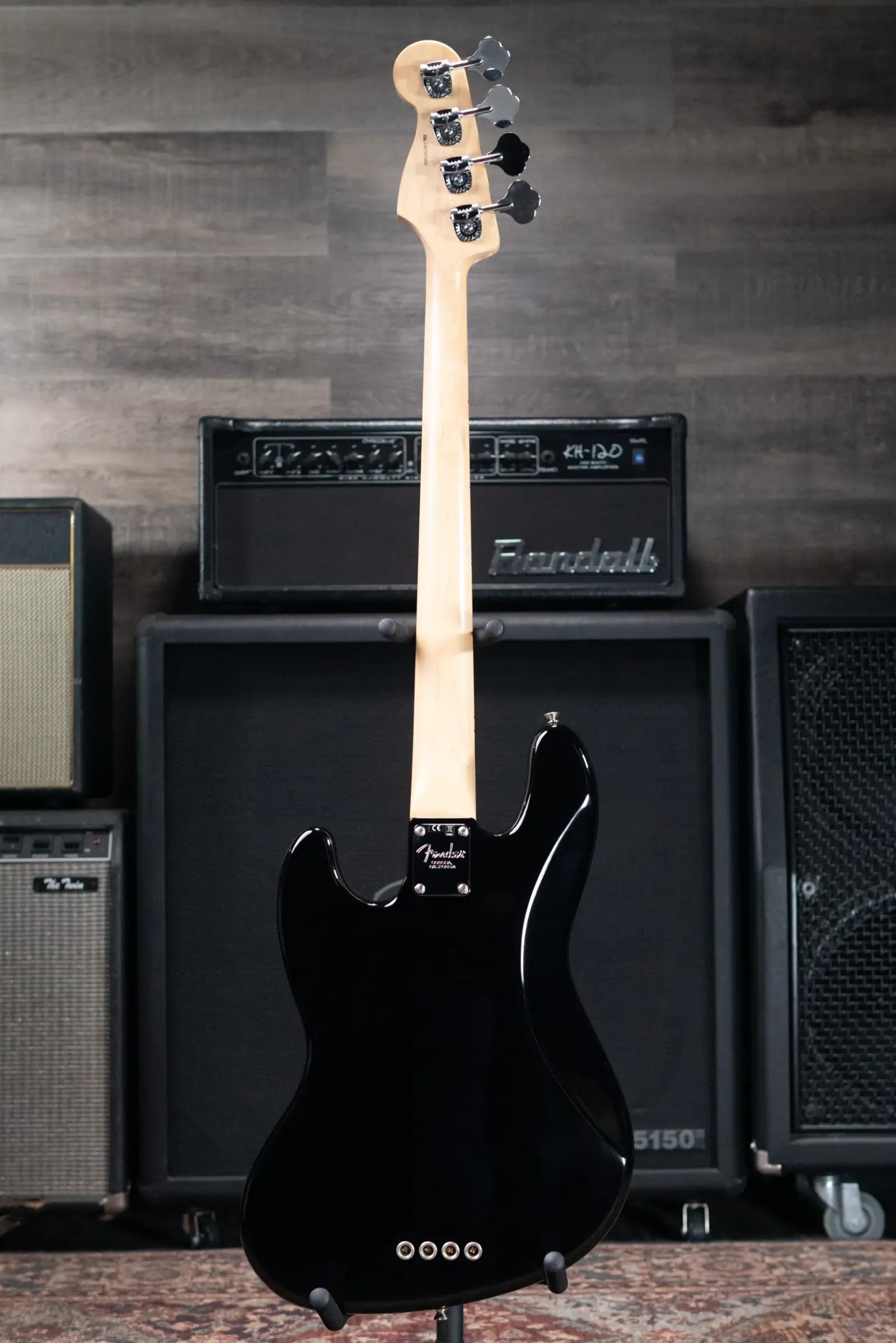 Fender American Professional Jazz Bass Maple Fingerboard, Black with Hardshell Case - Used