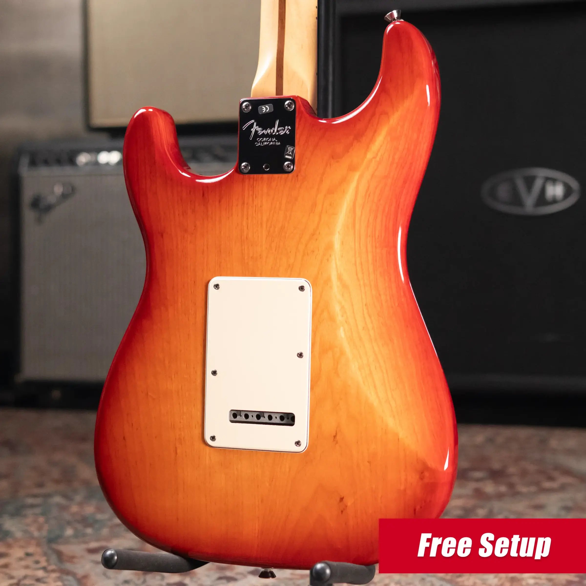 Fender American Standard Stratocaster Electric Guitar Sienna Sunburst with Hardshell Case - Used