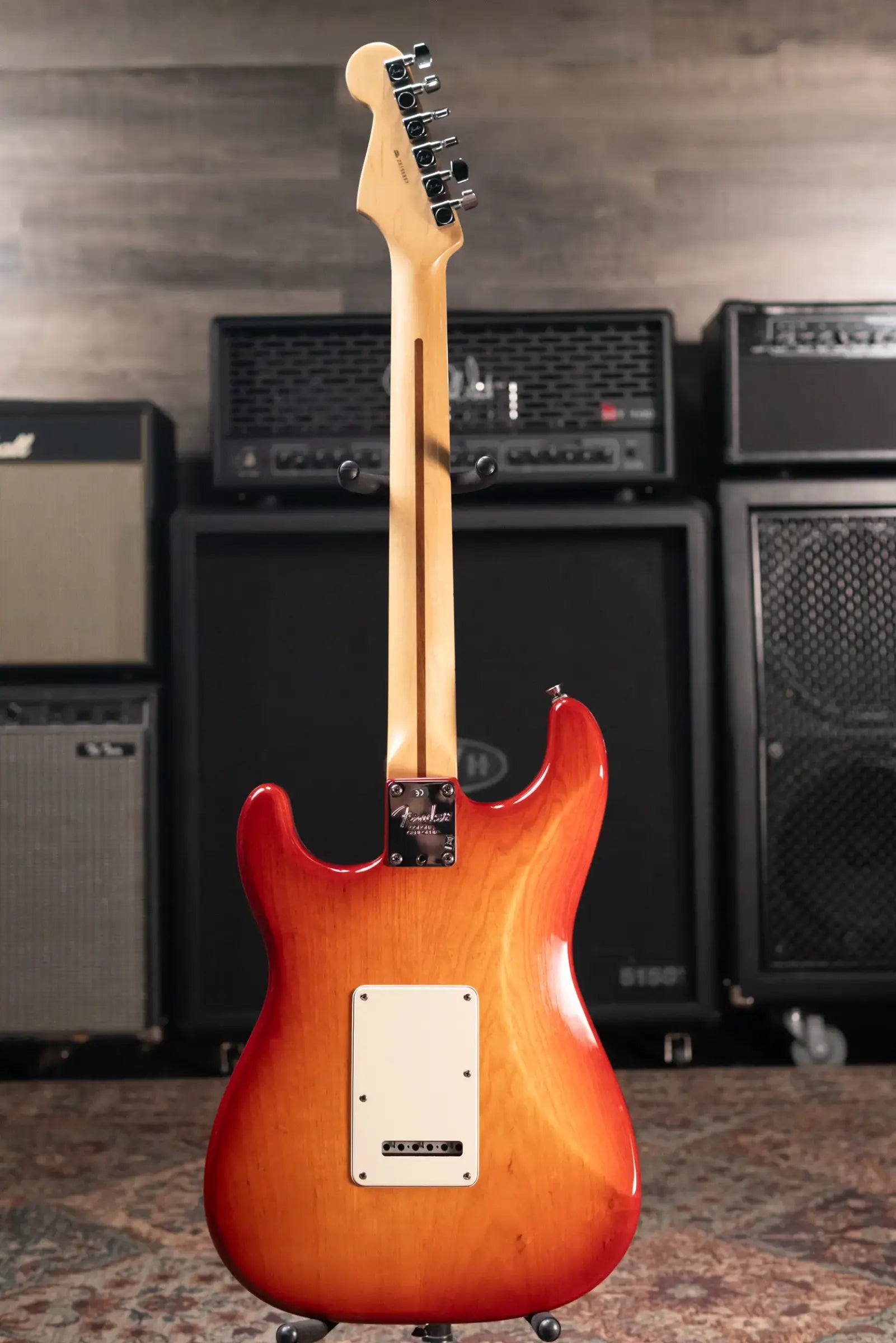 Fender American Standard Stratocaster Electric Guitar Sienna Sunburst with Hardshell Case - Used