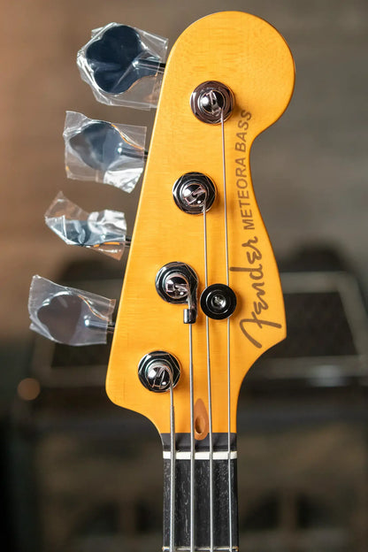 Fender American Ultra II Meteora Bass, Ebony Fingerboard - Texas Tea with Deluxe Molded Hardshell Case
