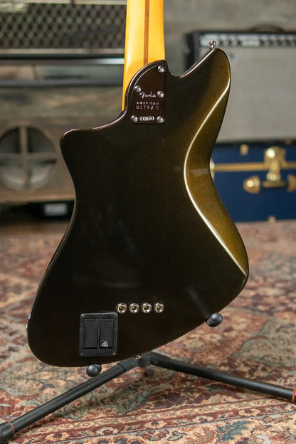 Fender American Ultra II Meteora Bass, Ebony Fingerboard - Texas Tea with Deluxe Molded Hardshell Case