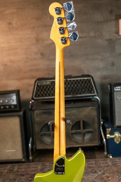 Fender American Ultra II Meteora Bass, Maple Fingerboard - Solar Flare with Deluxe Molded Hardshell Case
