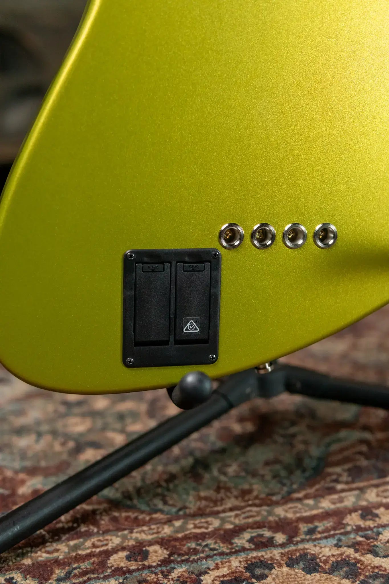 Fender American Ultra II Meteora Bass, Maple Fingerboard - Solar Flare with Deluxe Molded Hardshell Case